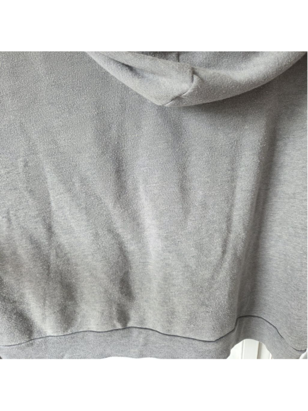Women's PINK Victoria's Secret Gray & White Hoodie, Size L - Picture 13 of 14